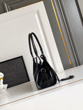 Small leather tote bag