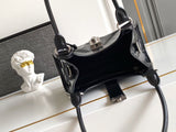 Small leather tote bag