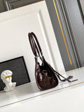 Small leather tote bag