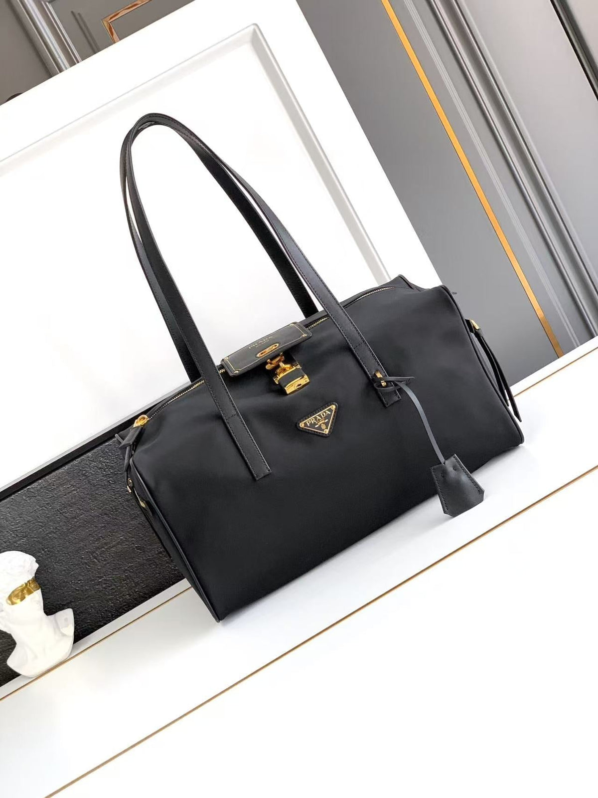 Large nylon handbag