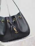 PARIS VI SMALL HOBO BAG IN GRAINED LEATHER
