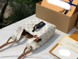 White monogram handbag series