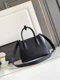 Double small Saffiano leather bag