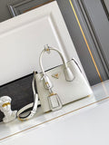 Double small Saffiano leather bag