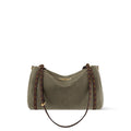 2026 Express MM Handbag Khaki Suede Calfskin M29230