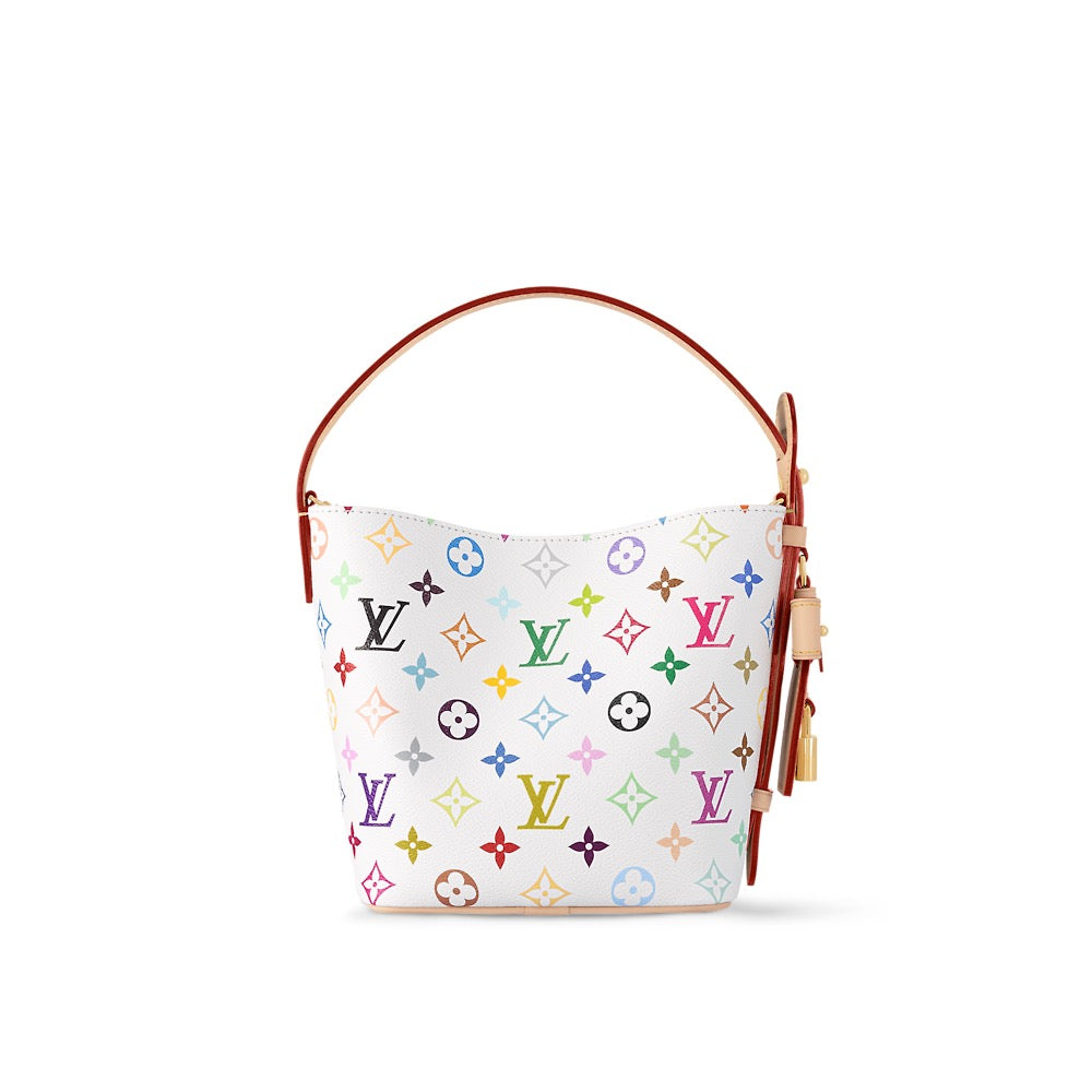2026 All In BB Handbag in White Multicolor Monogram Coated Canvas M13089