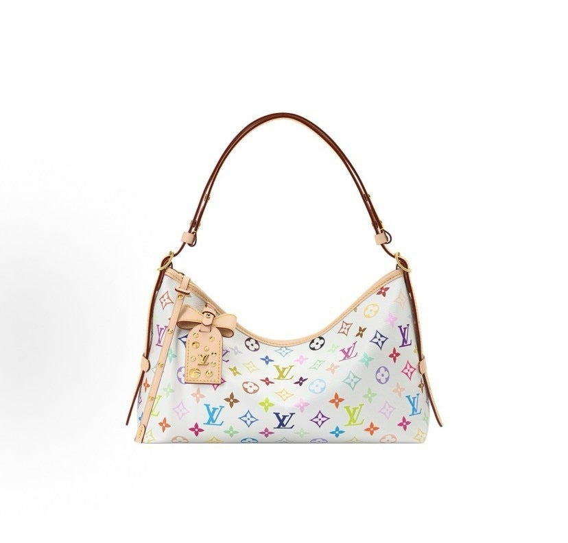 2026 White-Coated Canvas Collaboration Shoulder Bag M27578