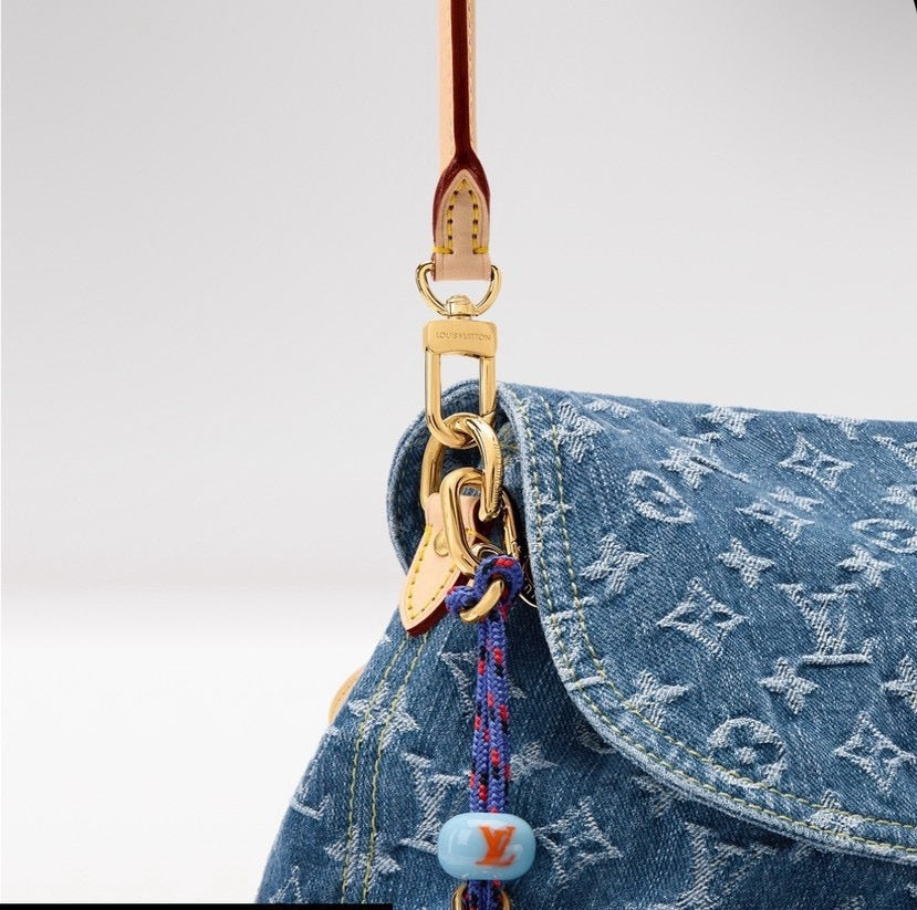 2026 Montsouris Cargo Backpack in Blue Cotton Denim M27330