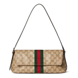 2026 Medium Brown GG-Coated Canvas Shoulder Bag 874744 FAF79 8547