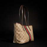 2026 Dark Brown GG Canvas Tote Bag 875236 FAF79 8547