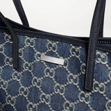 2026 Small Tote Bag (Dark Blue GG Denim) 875236 FAF8V 4042