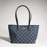 2026 Small Blue Washed GG Denim Tote Bag 875236 FAF8V 4042