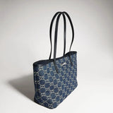 2026 Large Blue Washed GG Denim Tote Bag 874745 FAF8V 4042