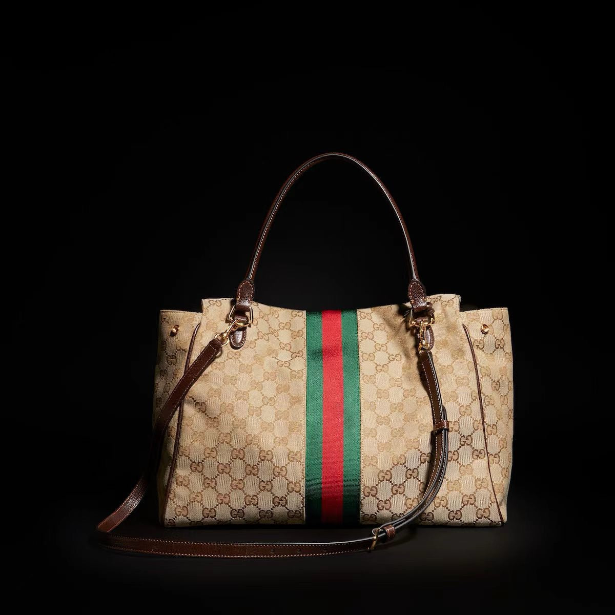 2026 Large Classic Double G Canvas Tote Bag 875019 FAFV9 9653