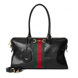 2026 Large Black Soft Leather Boston Bag 866734 AAGIQ 1053