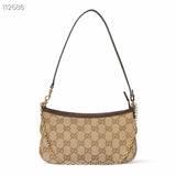 2026 Gossip Collection Brown GG Canvas Small Underarm Bag 875847 FAFY1 9651