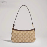 2026 Gossip Collection Brown GG Canvas Small Underarm Bag 875847 FAFY1 9651