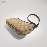 2026 Gossip Collection Brown GG Canvas Small Underarm Bag 875847 FAFY1 9651