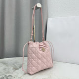 2026 Mini Bucket Bag Soupir Pink Cannage Lambskin S2611OUQA_M19N