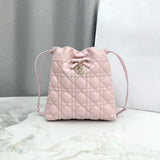 2026 Mini Bucket Bag Soupir Pink Cannage Lambskin S2611OUQA_M19N