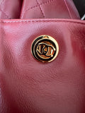 2026 Spring/Summer Collection Large Tote Bag in Deep Burgundy Fine Lambskin AS6241 B24030 U7793