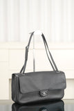 2026 Spring/Summer 2026 Collection Large Flap Bag in Black Grained Calfskin AS6231-B24008-94305