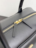 2026 Large Bowling Bag, Black Full-Grain Calfskin AS6211 B23874 94305
