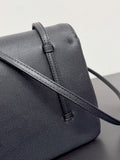 2026 Preppy Coco Small Flap Bag in Black Shiny Grained Calfskin AS6130 B23483 94305