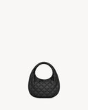 2026 Icarino Black Quilted Nappa Leather Handbag 851689AAANG1000