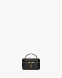 2026 Gaby Black Quilted Lambskin Makeup Bag 7667311EL071000