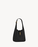 2026 Small Le 5 À 7 Supple Black Soft Leather Hobo Bag 713938AAAUQ1000