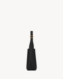 2026 Small Le 5 À 7 Supple Black Soft Leather Hobo Bag 713938AAAUQ1000