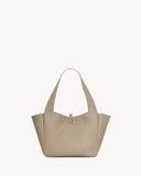 2026 Small LE 5 À 7 BEA Beige Deer Leather or Cowhide Tote Bag 779029AADUU1346