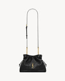 2026 Jamie Black Lambskin Drawstring Shoulder Bag 862712AAB321000