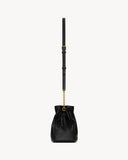 2026 Jamie Black Lambskin Drawstring Shoulder Bag 862712AAB321000