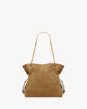 2026 Small Jamie Shopping Brown Suede Tote Bag 8339481U8P73194