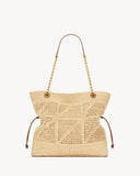 2026 Jamie Beige Raffia Woven Tote Bag 838876GAAFY2791