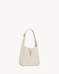 2026 Small Le 5 à 7 Supple Ivory White Leather Shoulder Bag 713938AAAUQ9207