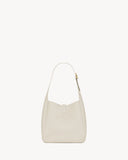2026 Small Le 5 à 7 Supple Ivory White Leather Shoulder Bag 713938AAAUQ9207