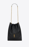 2026 Jamie 4.3 Pochon Black Lambskin Drawstring Bucket Bag 781666AAB321000