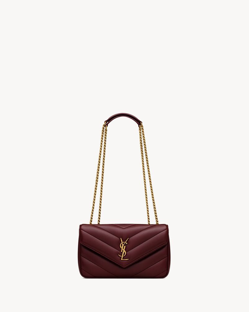 2026 Loulou Series SmallDeep Burgundy Lambskin Shoulder Bag 801437AAEAX6197