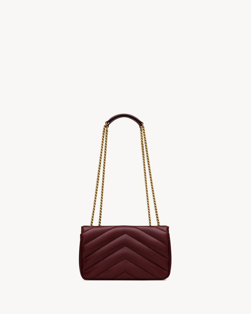 2026 Loulou Series SmallDeep Burgundy Lambskin Shoulder Bag 801437AAEAX6197