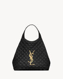 2026 ICARE Black Quilted Lambskin Extra-Large Tote Bag 698651AAANG1000