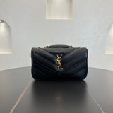2026 Loulou Small Black Quilted Lambskin Handbag 801437AAEAX1000