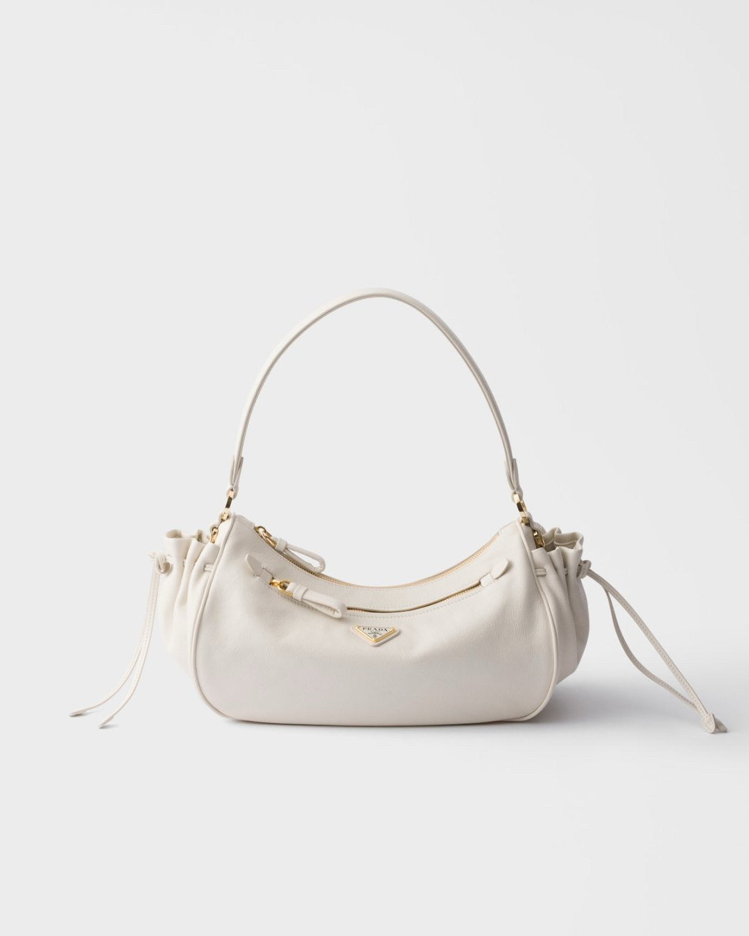 2026 Large White Leather Shoulder Bag 1BC228_2CYS_F0PG7_V_LVM