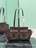 2026 Brown Medium Leather Tote Bag 1BG645_2G6F_F0324_V_OOO