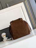 2026 Brown Medium Suede Tote Bag 1BG641_2G6D_F0324_V_OOO