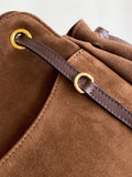 2026 Brown Medium Suede Tote Bag 1BG641_2G6D_F0324_V_OOO