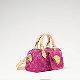 2026 Fuchsia Monogram Denim Mini Pillow Bag M27603