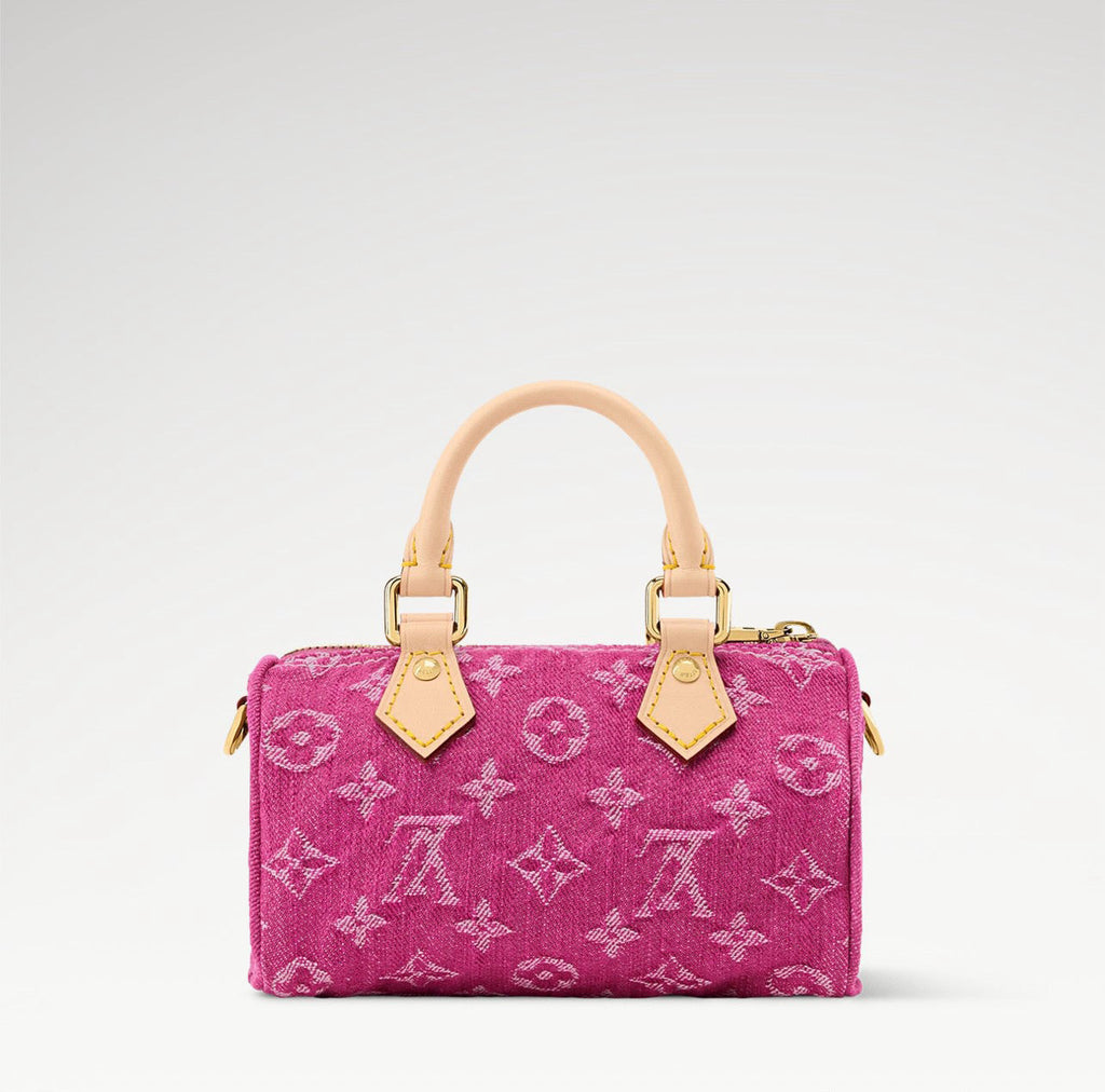 2026 Fuchsia Monogram Denim Mini Pillow Bag M27603